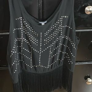 Black see through shirt